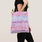 Wasserfarbe gestrichen: Rosa graue Polka Tasche (Von Nahem)