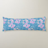 Wasserfarbe gezeichnet Orchidee Seitenschläferkissen (Vorderseite)