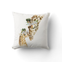 Wasserfarbe, Giraffe, Mama und Baby, Babydusche, n