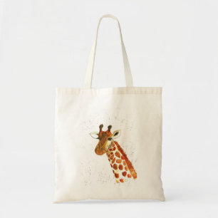 Wasserfarbe Giraffe Tiere Jungle Safari Afrikanisc Tragetasche
