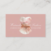 Wasserfarbe Glitz Corset Mode Stil Visitenkarte (Vorderseite)