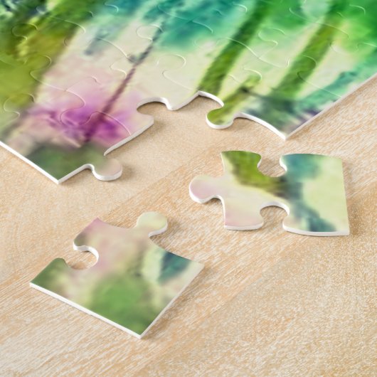 Wasserfarbe - Glück - Niedliches kleines Mädchen u Puzzle (Seite)