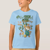 Wasserfarbe glücklich Ostern Sonnenblau T-Shirt (Vorderseite)