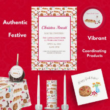 Wasserfarbe glückliche Oster Tsoureki Brot Einladu