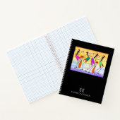 Wasserfarbe, Glücksgefühl-Spiral-Notebook Notizblock (Innenseite)