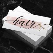 Wasserfarbe Goldschere Elegante Typografie Haar Visitenkarte