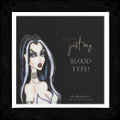 Wasserfarbe Gotische Hexe Halloween Schwarz Serviette