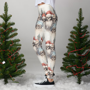Wasserfarbe Gotische Weihnachtsschnecken in Weihna Leggings