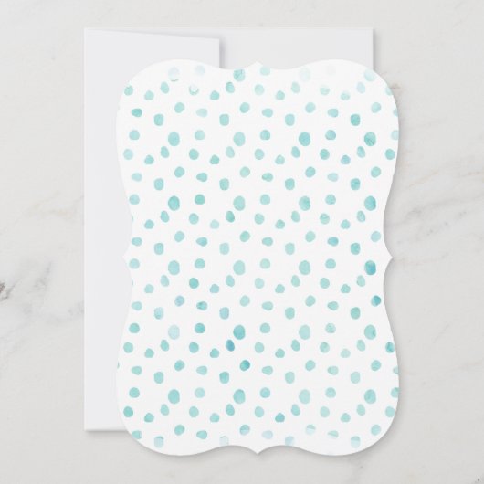 Wasserfarbe Grad | Abschluss Einladung (Rückseite)