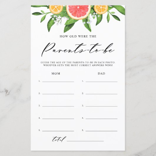 Wasserfarbe Grapefruit Wie alt Baby Duschspiel (Vorderseite)