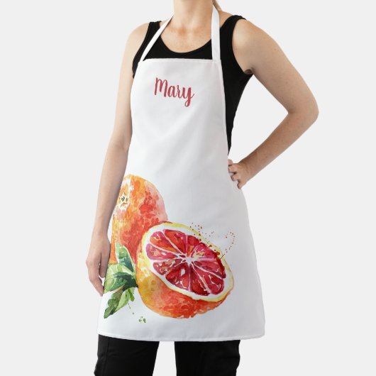 Wasserfarbe Grapefruits Anpassbare Schürze (InSitu)