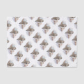 Wasserfarbe Grau Vogelwelt Kunst Seidenpapier (Vorderseite)