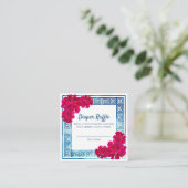 Wasserfarbe Grecian Elegance Pink Baby Duschgel Sp Begleitkarte (Stehend Vorderseite)