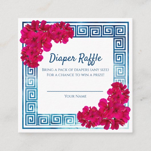 Wasserfarbe Grecian Elegance Pink Baby Duschgel Sp Begleitkarte (Vorderseite)