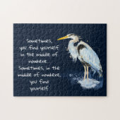 Wasserfarbe Große Blaue Herde Inspiration Zitat Puzzle (Horizontal)