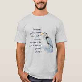 Wasserfarbe Große Blaue Herde Inspiration Zitat T-Shirt