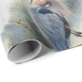 Wasserfarbe Große Blauen Steinbock Geschenkpapier (Rolleneckpunkt)