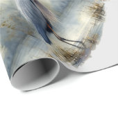 Wasserfarbe Große Blauen Steinbock Geschenkpapier (Rolleneckpunkt)