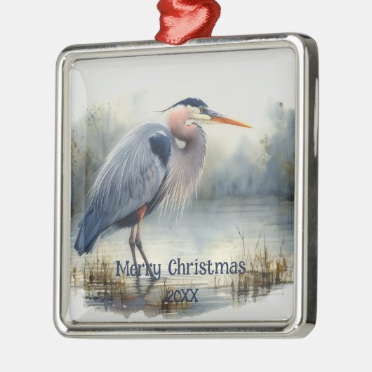 Wasserfarbe Große Blauen Steinbock Ornament Aus Metall (Links)