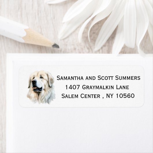 Wasserfarbe Große Pyrenäen Hund (Insitu)