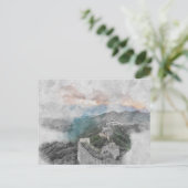 Wasserfarbe Große Wand an China Postkarte - Reise (Stehend Vorderseite)