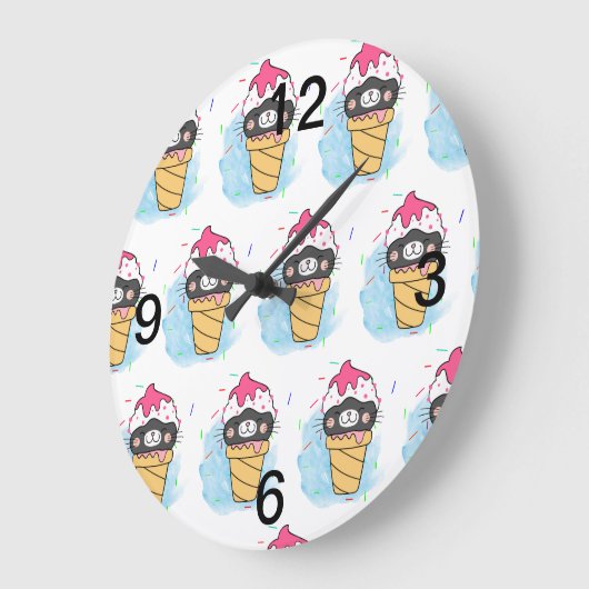 Wasserfarbe Große Wanduhr (Winkel)