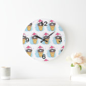 Wasserfarbe Große Wanduhr (Zuhause)