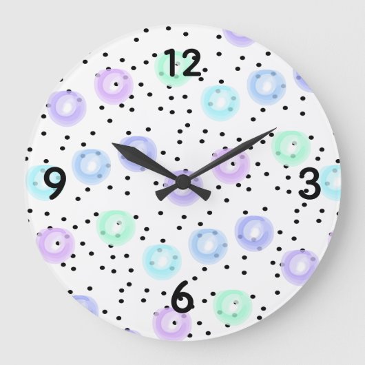 Wasserfarbe Große Wanduhr (Vorderseite)