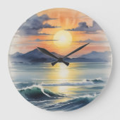 Wasserfarbe Große Wanduhr (Vorderseite)