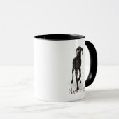Wasserfarbe Großer Dogenhund Tasse (VorderseiteRechts)