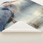 Wasserfarbe Grosses Blaues Meer Sherpadecke (3/4)