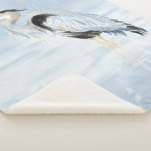 Wasserfarbe Grosses Blaues Meer Sherpadecke (3/4)