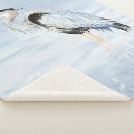 Wasserfarbe Grosses Blaues Meer Sherpadecke (3/4)