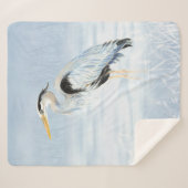 Wasserfarbe Grosses Blaues Meer Sherpadecke (Vorderseite (Horizontal))