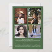 Wasserfarbe Grün Pflanze Abschluss Ankündigung (Rückseite)