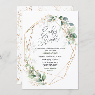 Wasserfarbe, Grüne, Geschlechtsneutrale Babydusche Einladung