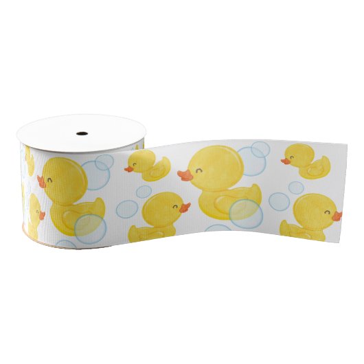 Wasserfarbe Gummi Ducky Ripsband (Spule)