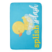 Wasserfarbe Gummi Dusche Splish Splash Blue Badematte (Vorderseite Vertikal)