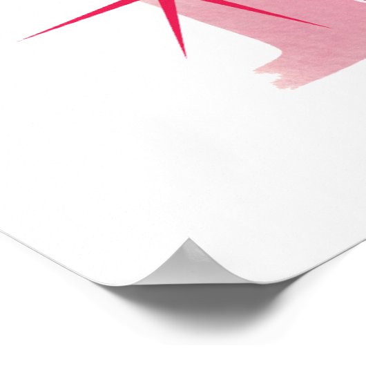 Wasserfarbe H Poster (Ecke)