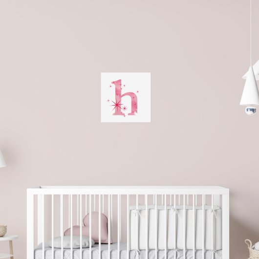 Wasserfarbe H Poster (Kinderzimmer 2)