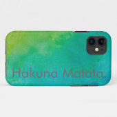 Wasserfarbe Hakuna Matata Case-Mate iPhone Hülle (Rückseite (Horizontal))