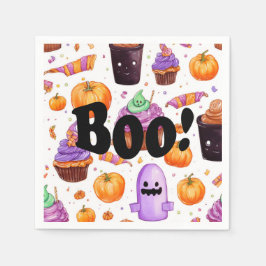 Wasserfarbe Halloween Candy Boo Serviette