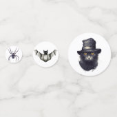 Wasserfarbe Halloween Konfetti (Rückseiten)