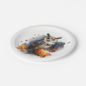 Wasserfarbe Halloween Pappteller (Schrägansicht)