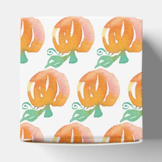 Wasserfarbe Halloween Pumpkin Trick oder Treat Can Geschenkschachtel (Oben)