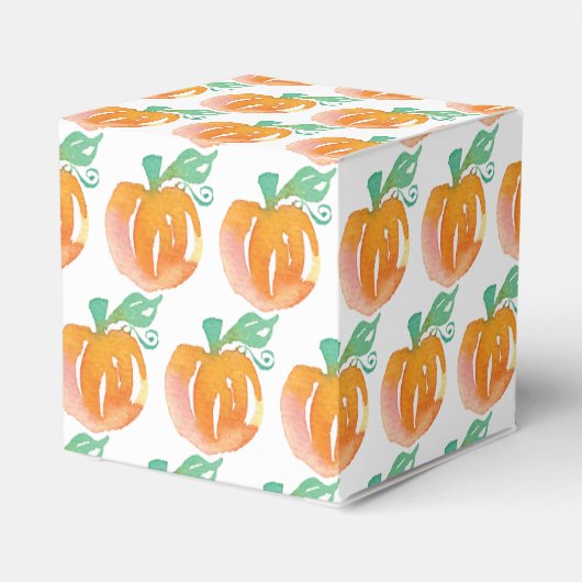 Wasserfarbe Halloween Pumpkin Trick oder Treat Can Geschenkschachtel (Rückseite)