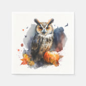 Wasserfarbe Halloween Serviette (Vorderseite)