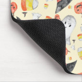 Wasserfarbe Halloween Spooky Niedlich Ghost Hexe C Mousepad (Ecke)