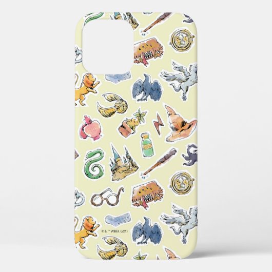 Wasserfarbe Harry Potter Icons Case-Mate iPhone Hülle (Rückseite)