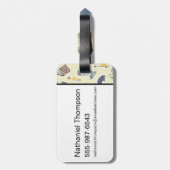 Wasserfarbe Harry Potter Icons Gepäckanhänger (Rückseite vertikal)